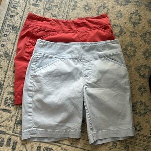 EUC JAG classic fit shorts 2 pairs one Nantucket red and the other light blue